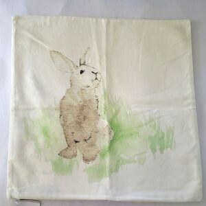 NWT Pottery Barn Hill Top Garden Bunny Rabbit Pillow Cover